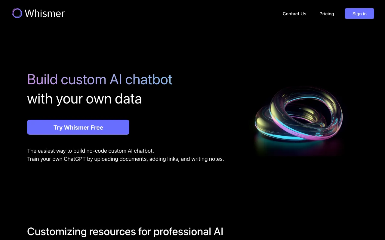 Whismer AI — preview screenshot