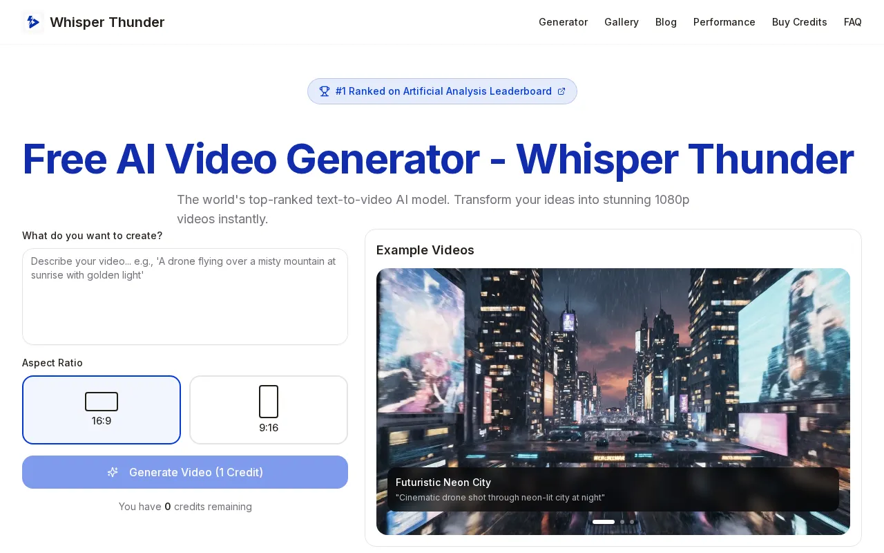 Whisper Thunder — preview screenshot