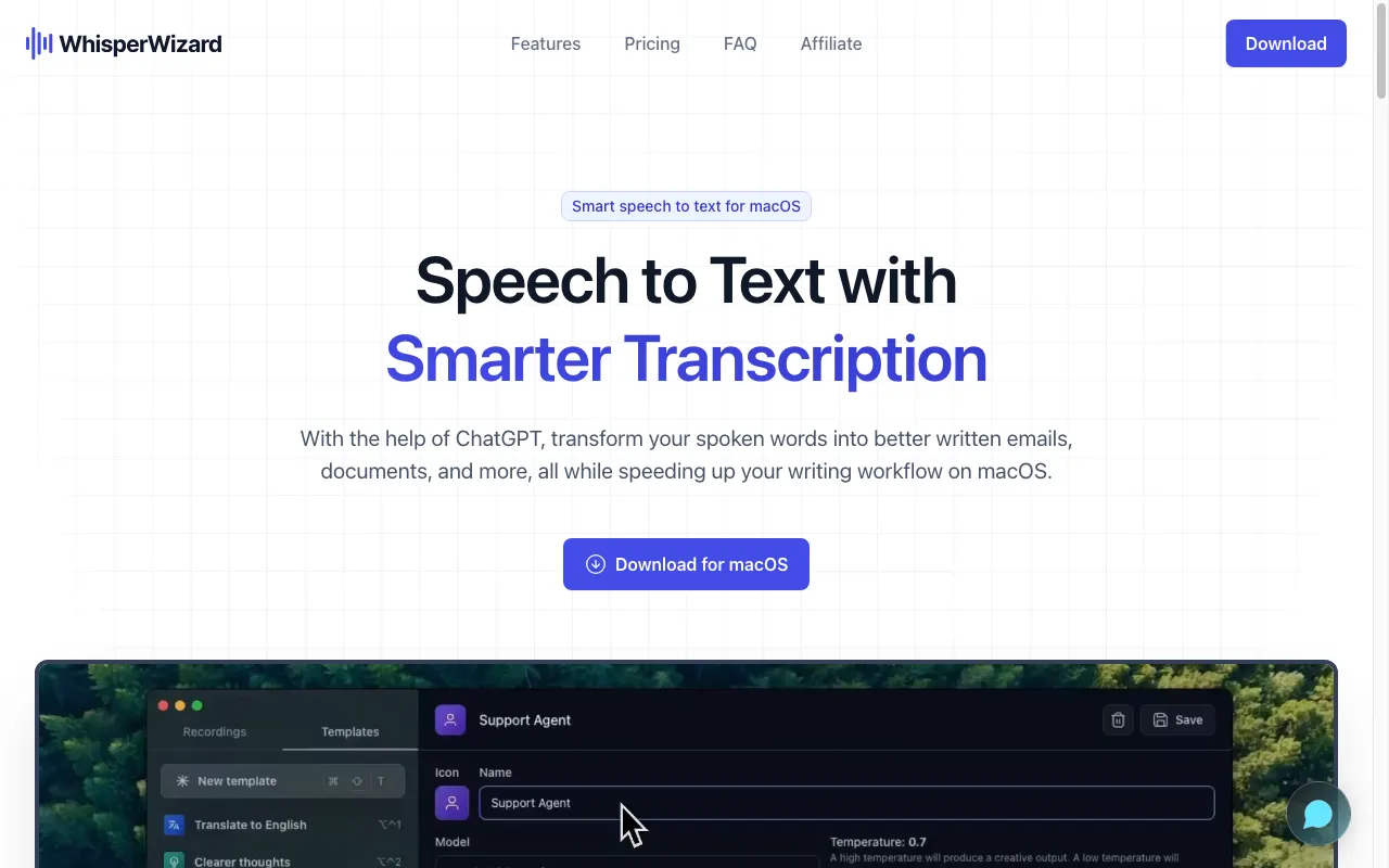 WhisperWizard — preview screenshot