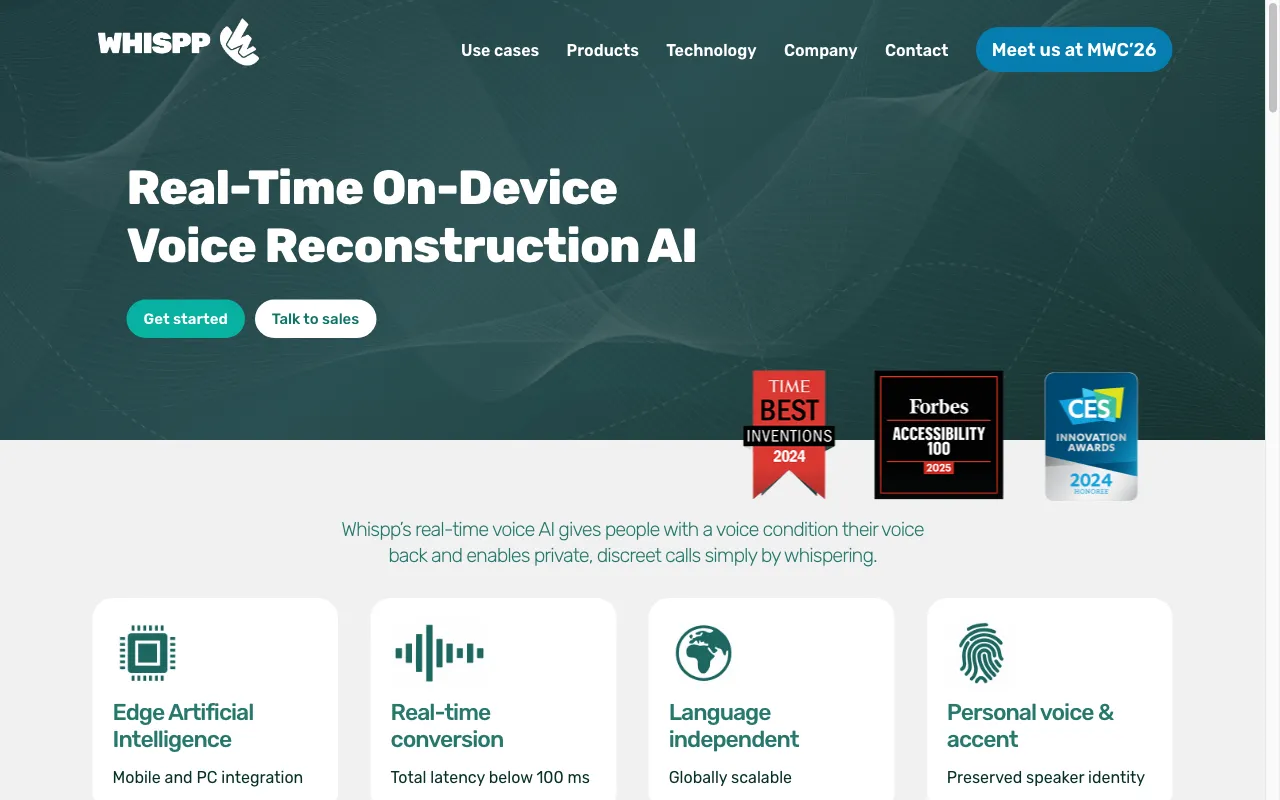 Whispp — preview screenshot