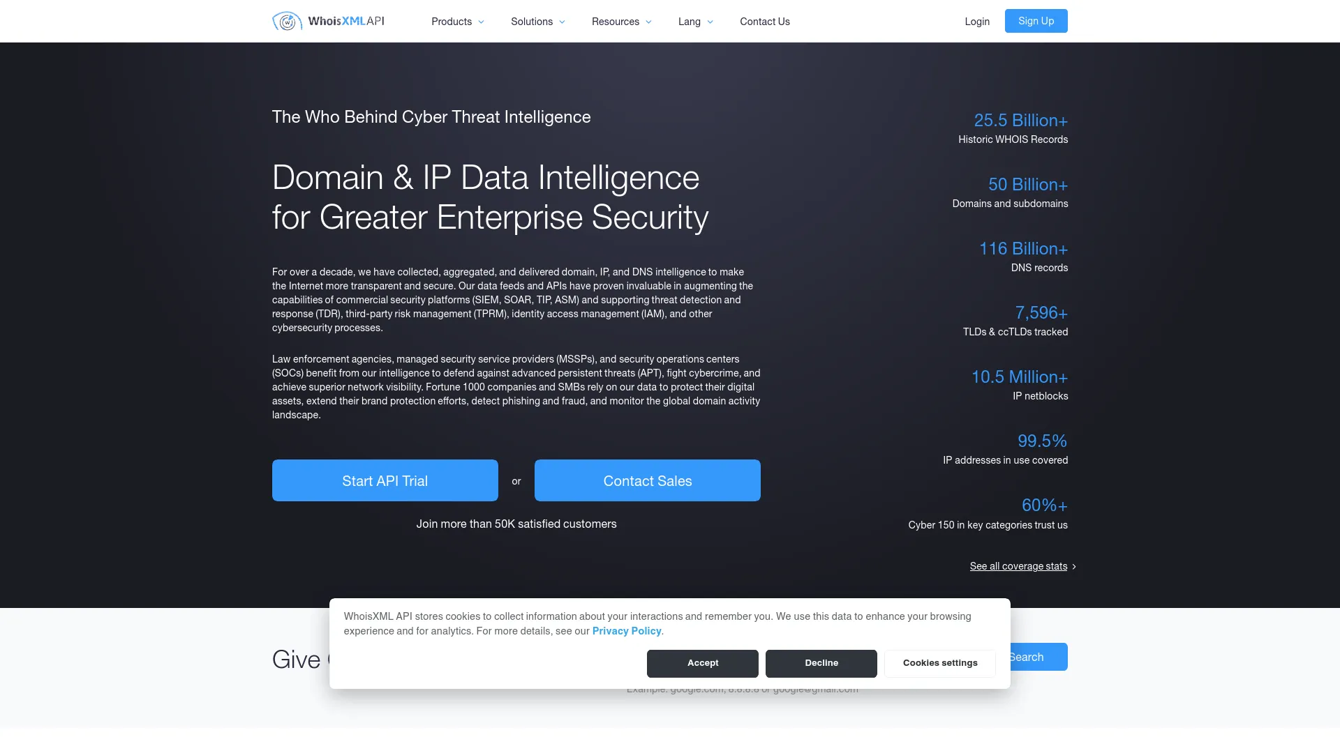 WhoisXML API — preview screenshot