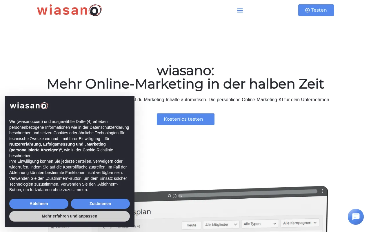 wiasano — preview screenshot