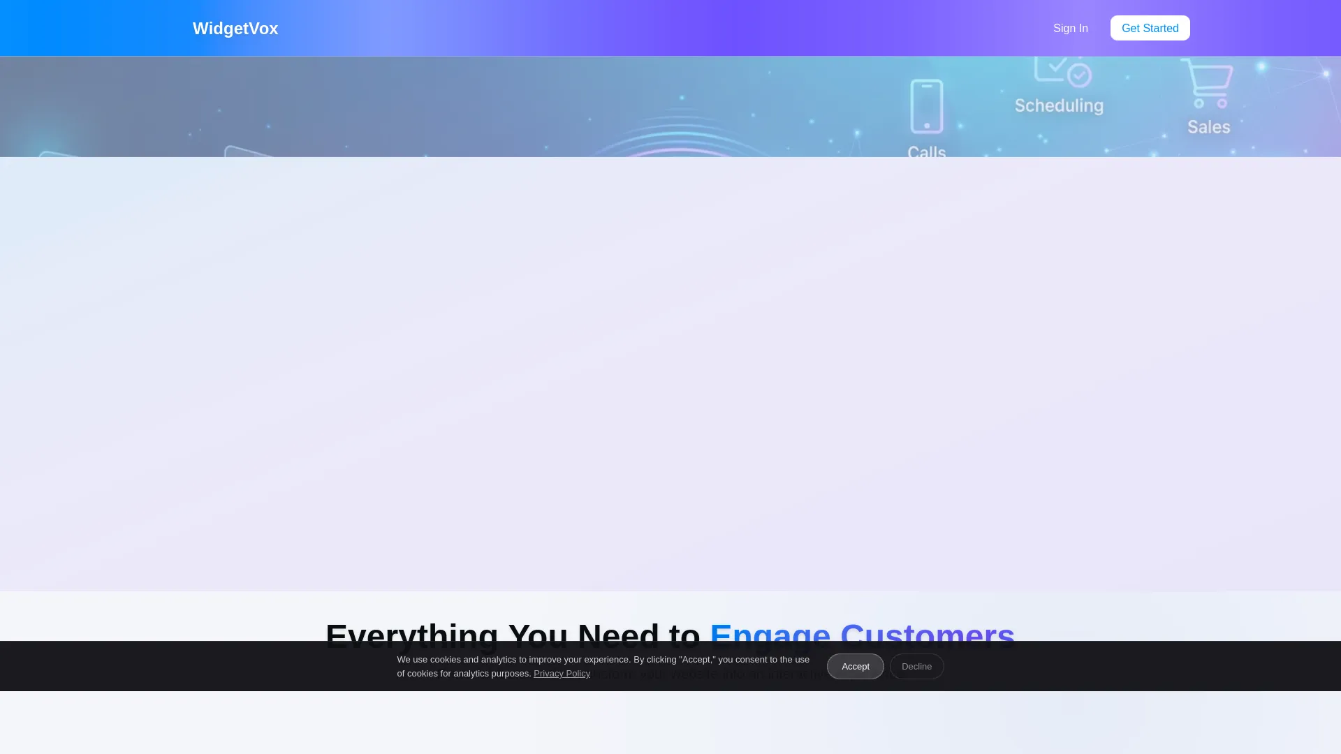 WidgetVox — preview screenshot