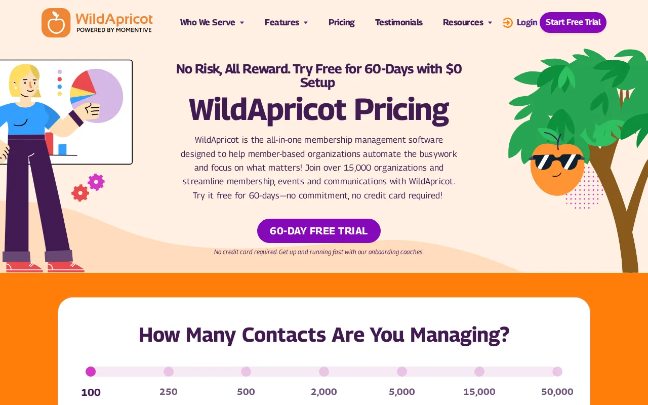 Wildapricot — pricing page