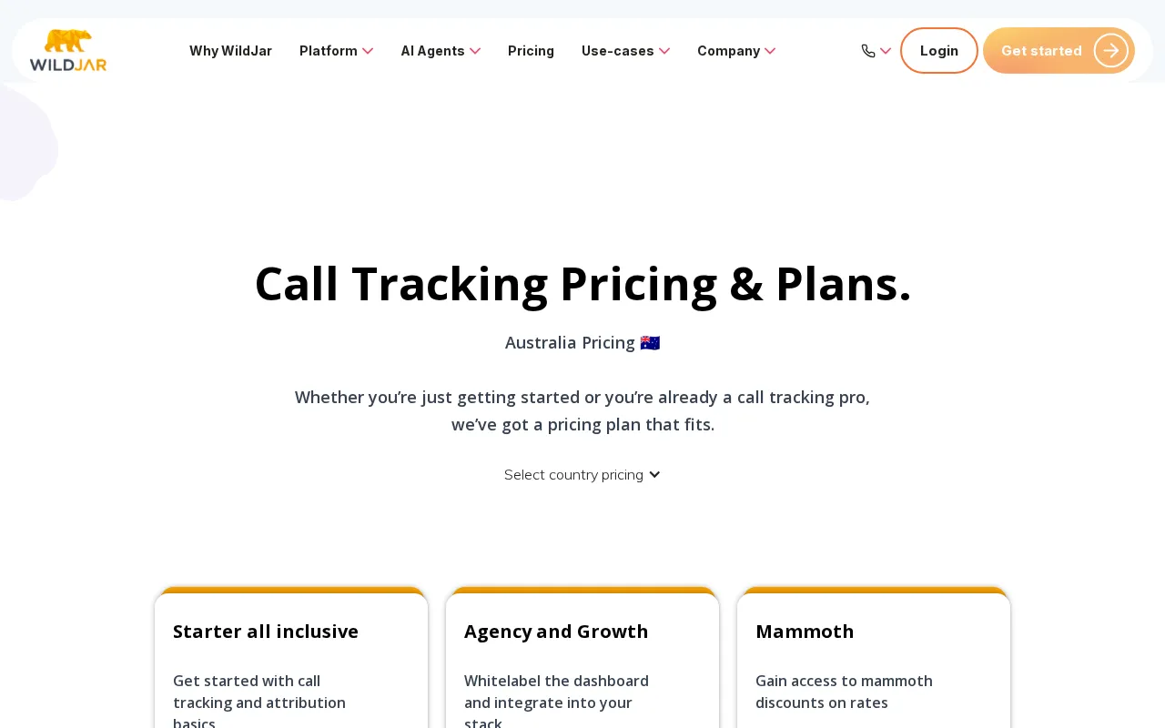 Wildjar — pricing page
