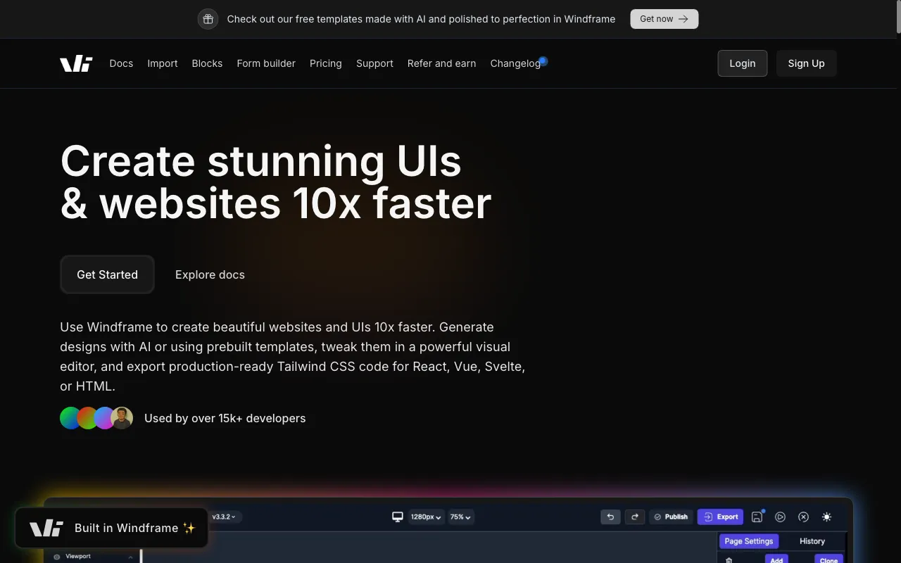 Windframe — preview screenshot