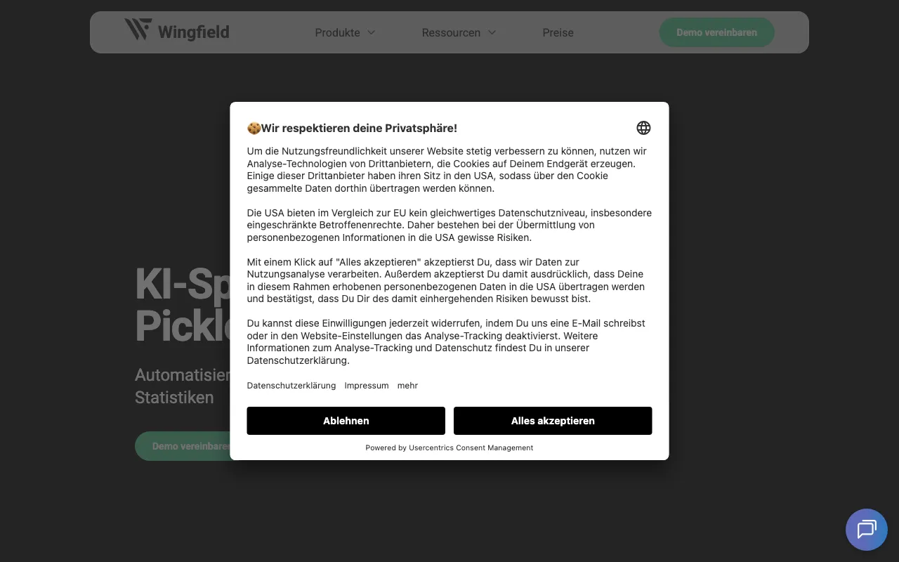 wingfield.io — preview screenshot
