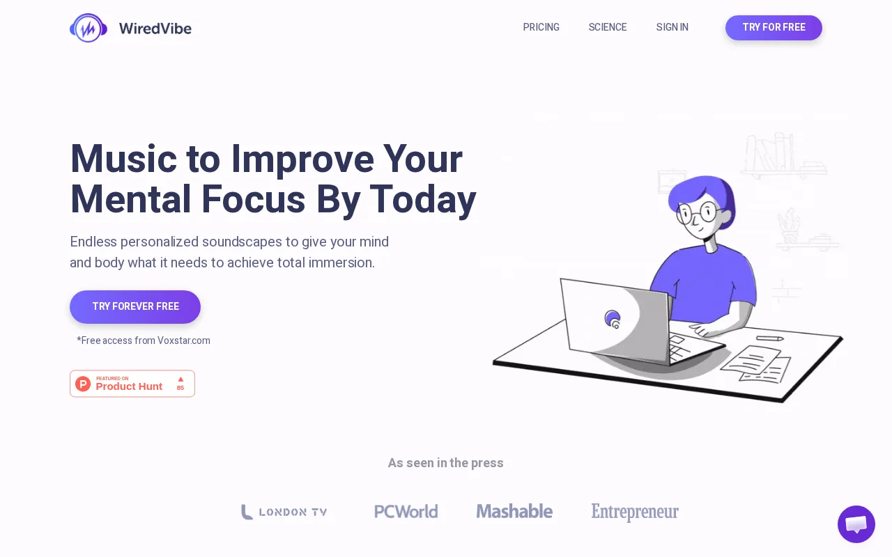 WiredVibe — preview screenshot