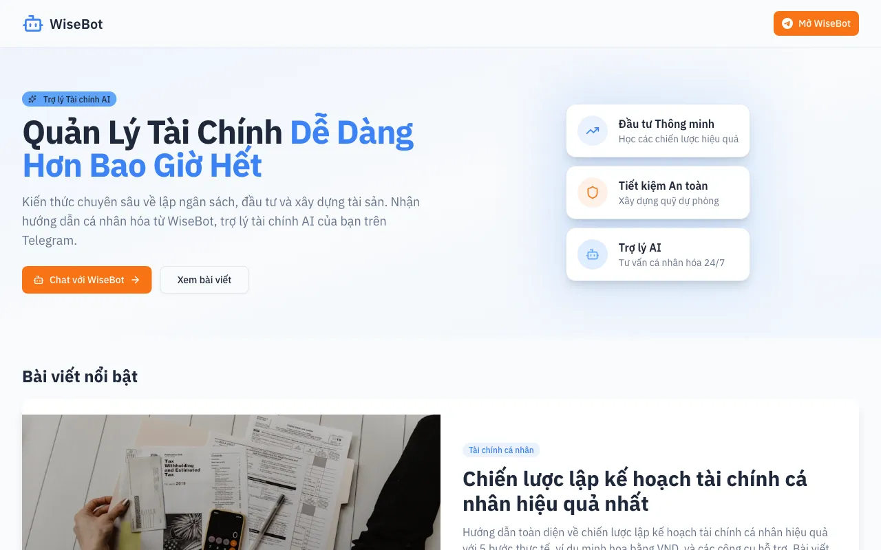 Wisebot AI — preview screenshot