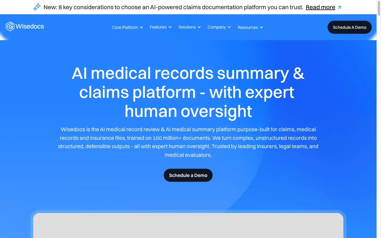 Wisedocs — preview screenshot