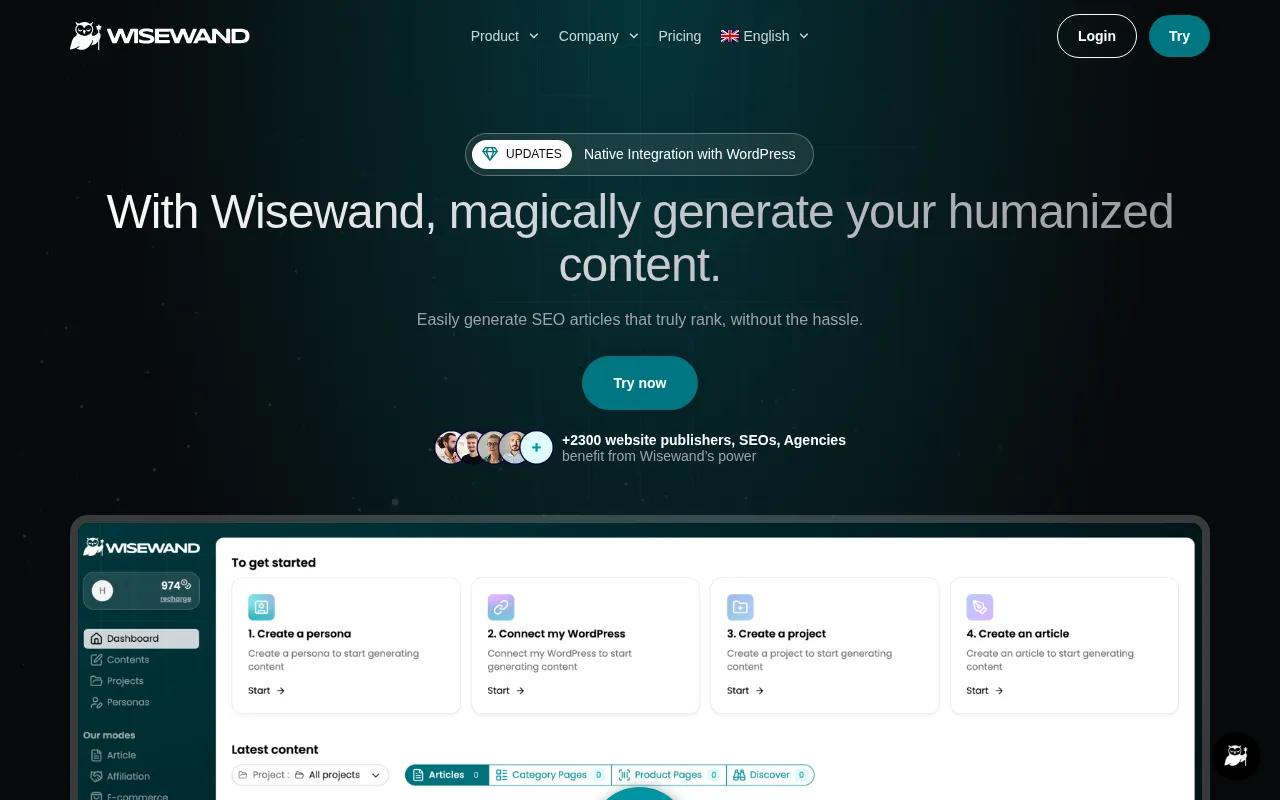 Wisewand — preview screenshot