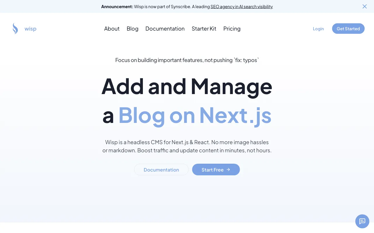 Wisp CMS — preview screenshot
