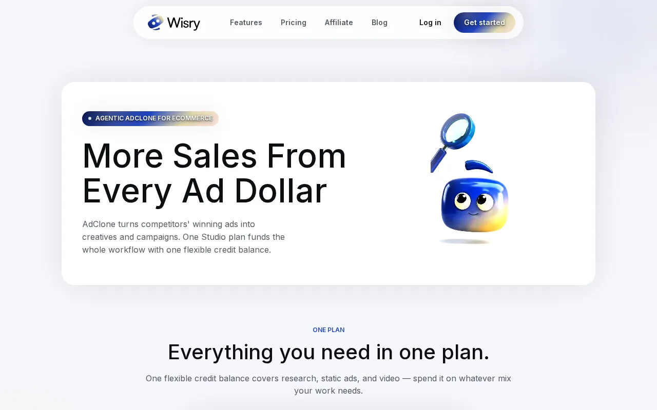 Wisry — pricing page