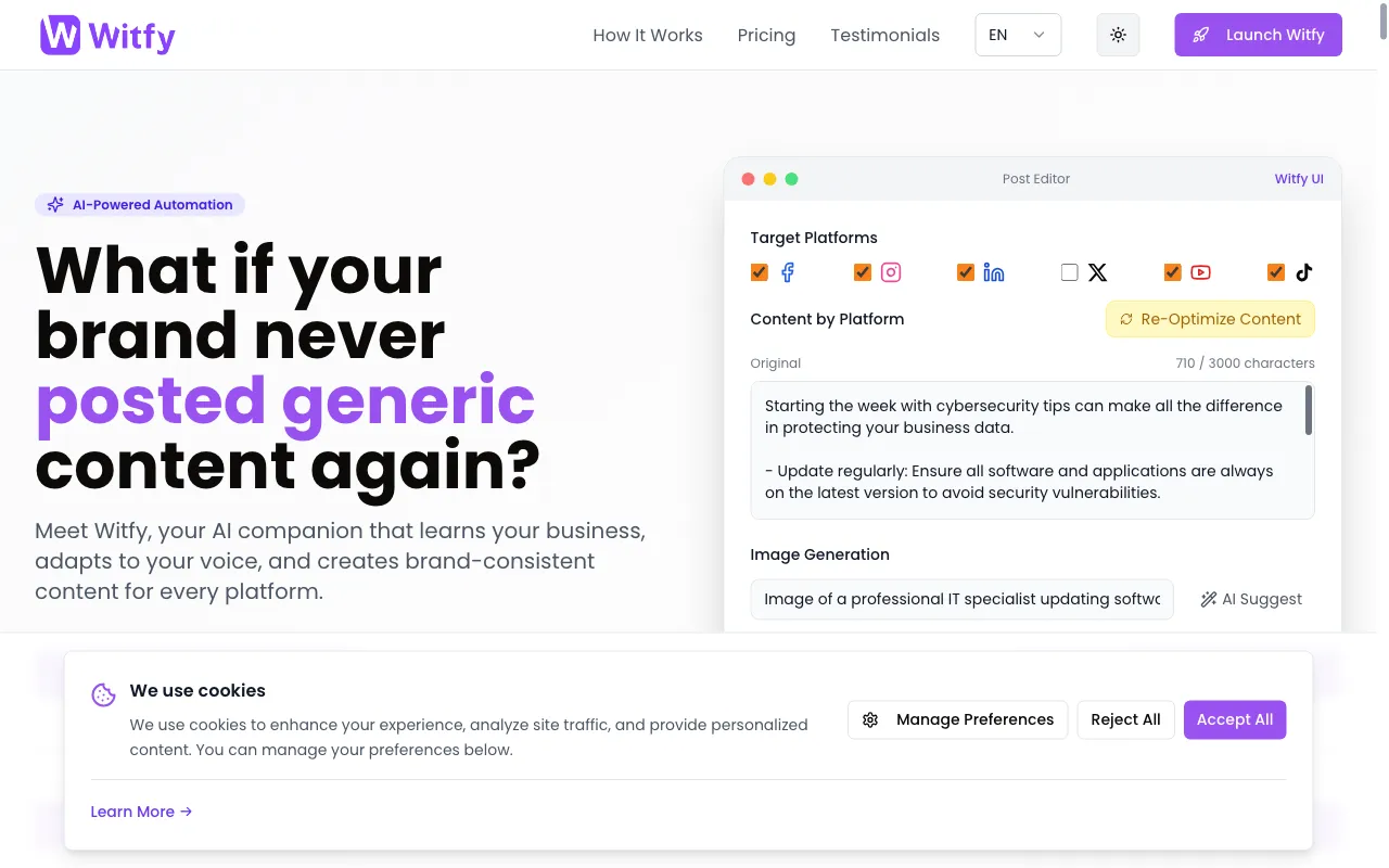 Witfy — preview screenshot