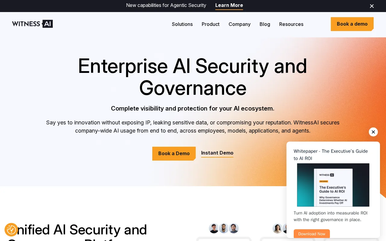 WitnessAI — preview screenshot