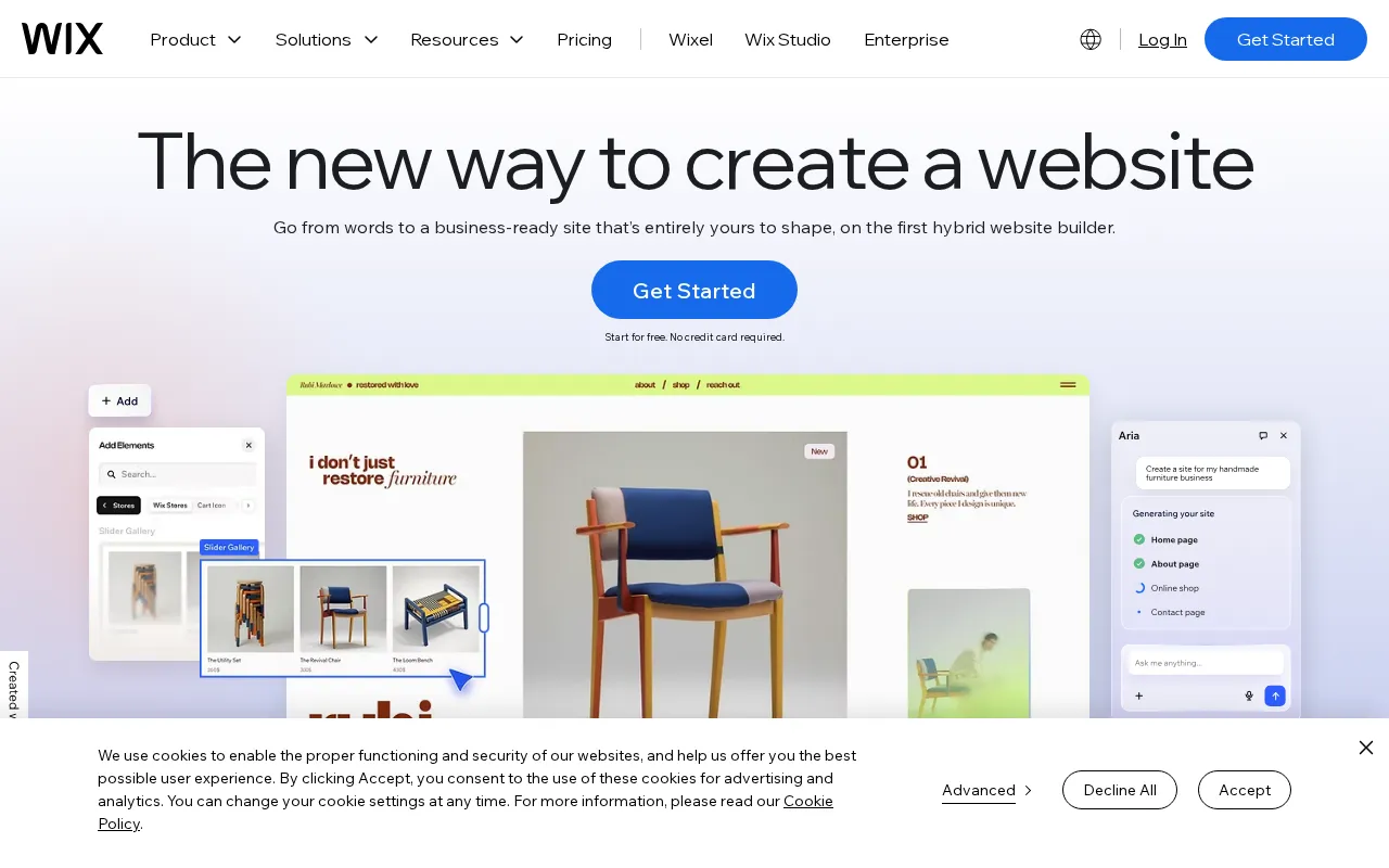 Wix — preview screenshot
