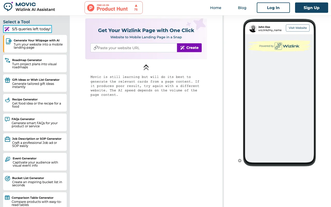 Wizlink AI — preview screenshot