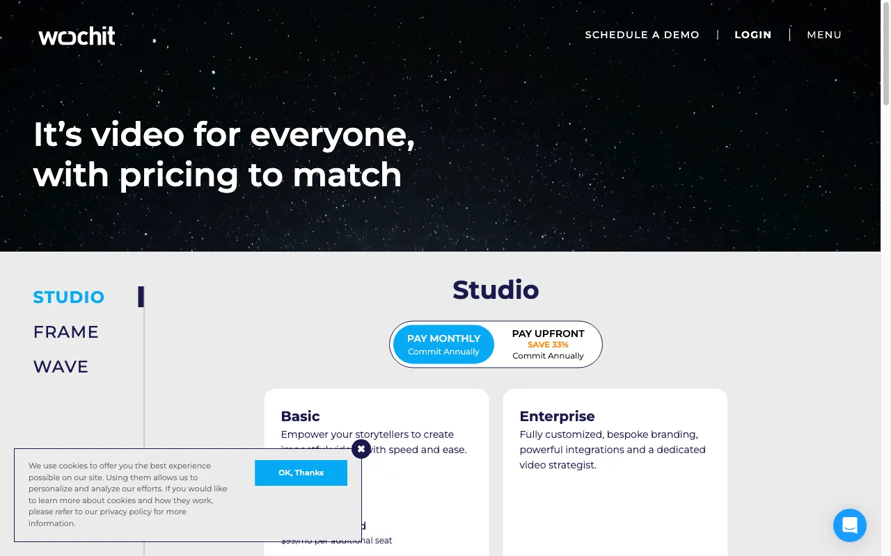 Wochit — pricing page