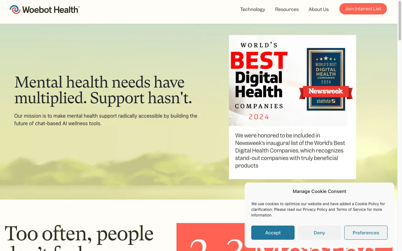Woebot Health — preview screenshot