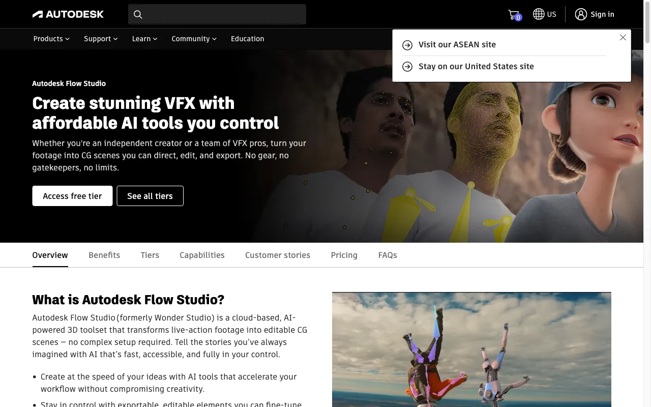 Wonder Studio — preview screenshot