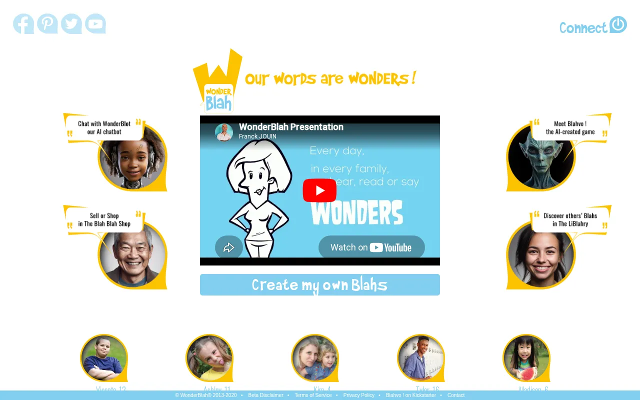 WonderBlah — preview screenshot