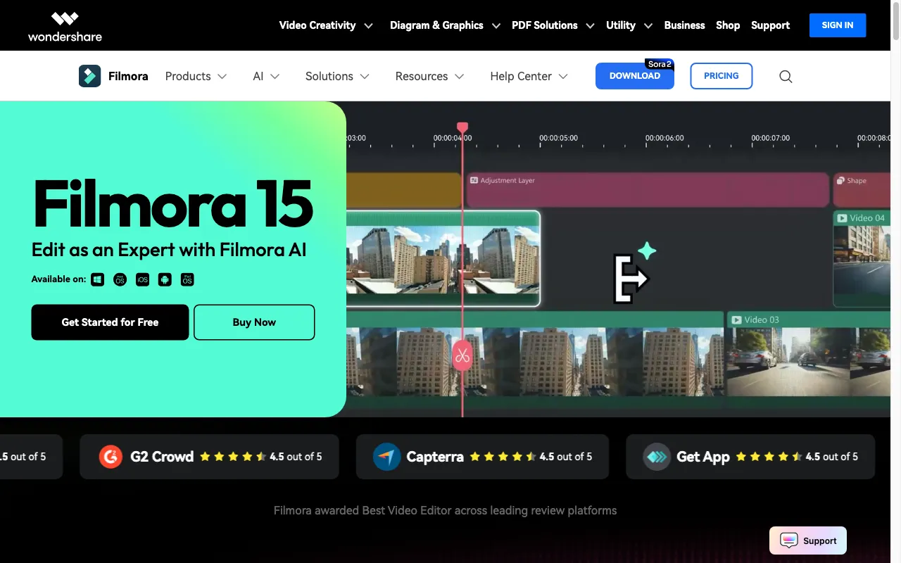Wondershare Filmora BR — preview screenshot