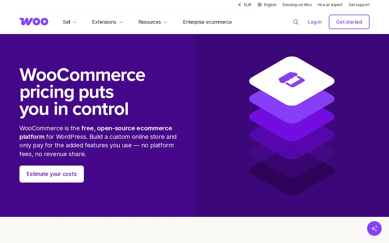 Woocommerce — pricing page