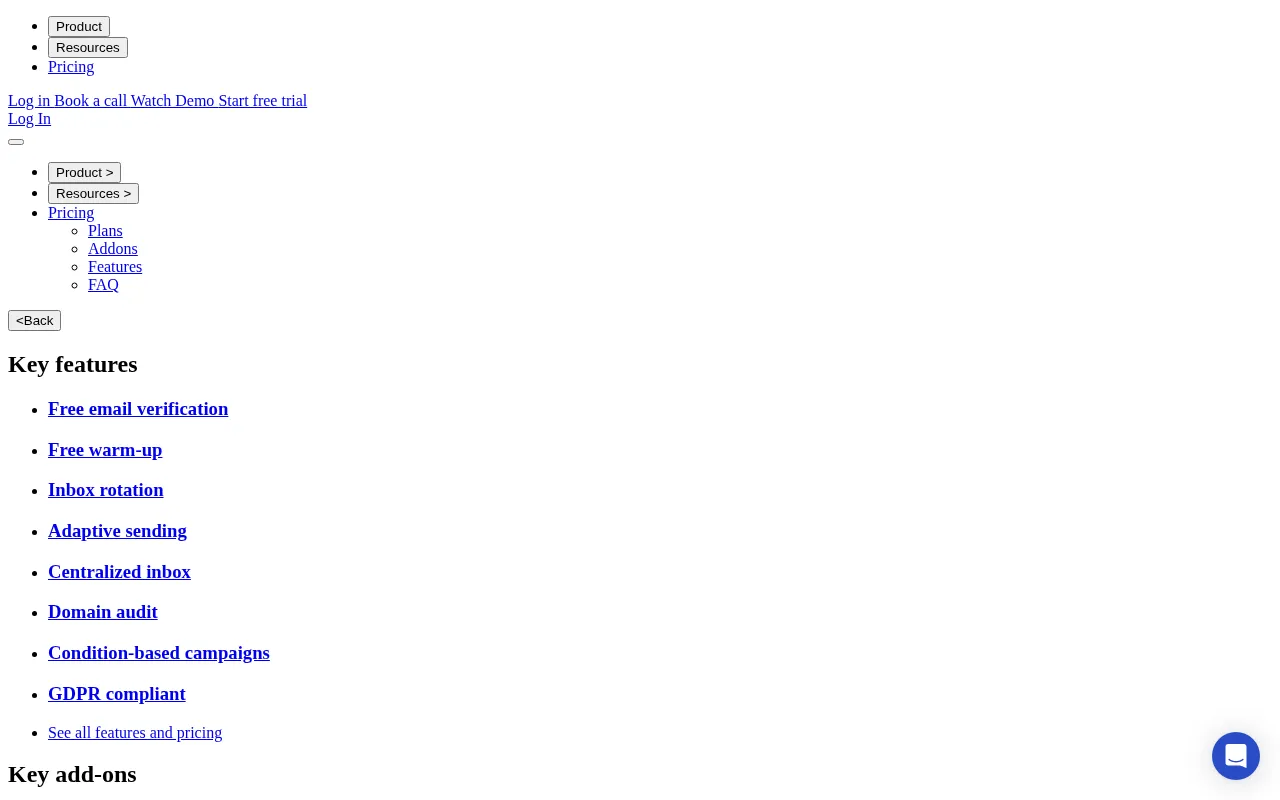 Woodpecker — pricing page