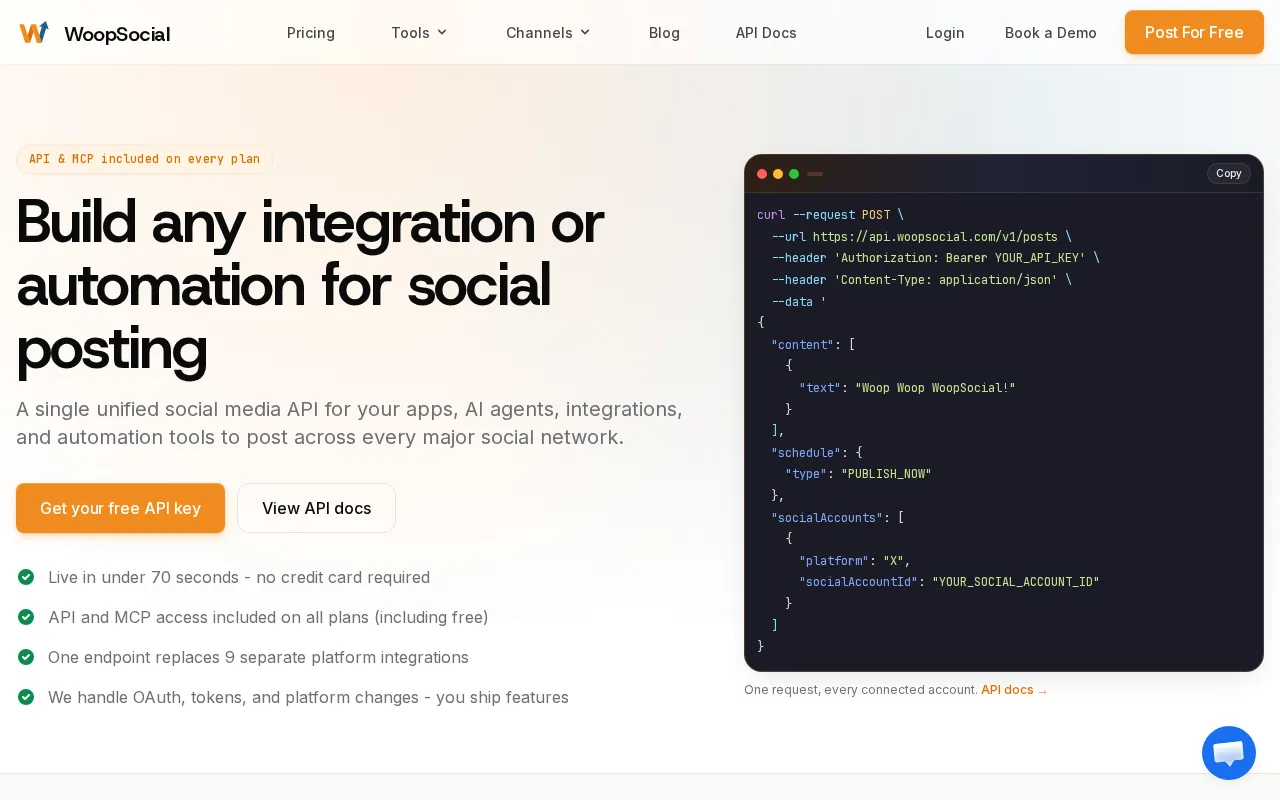 Woopsocial — preview screenshot