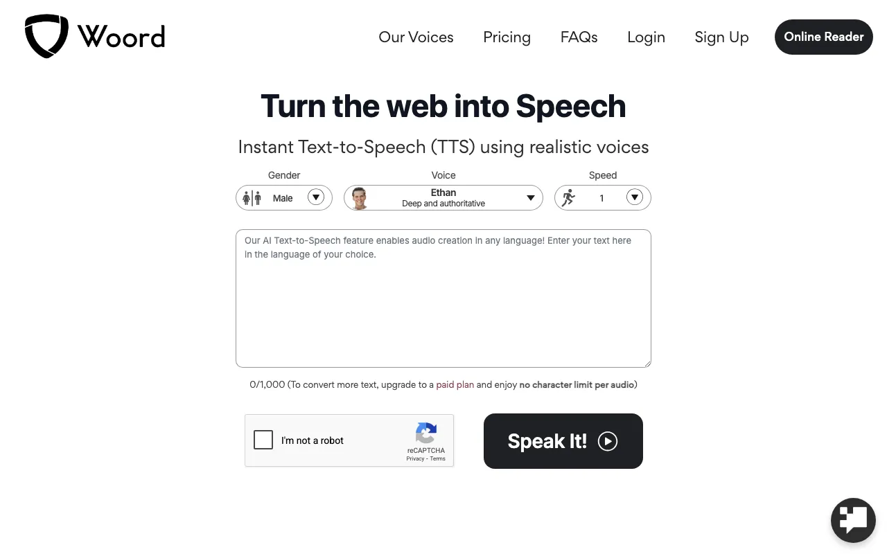 Woord — preview screenshot