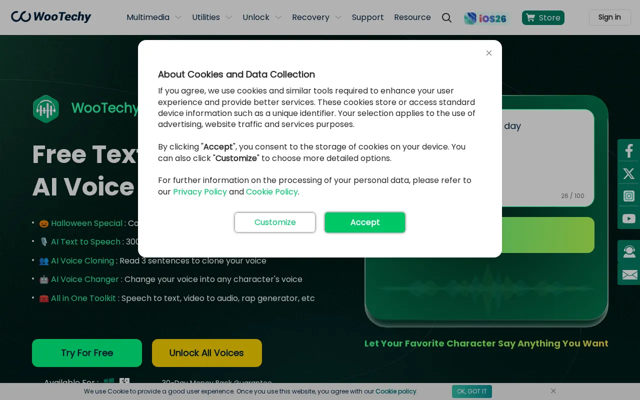 WooTechy VoxDo — preview screenshot