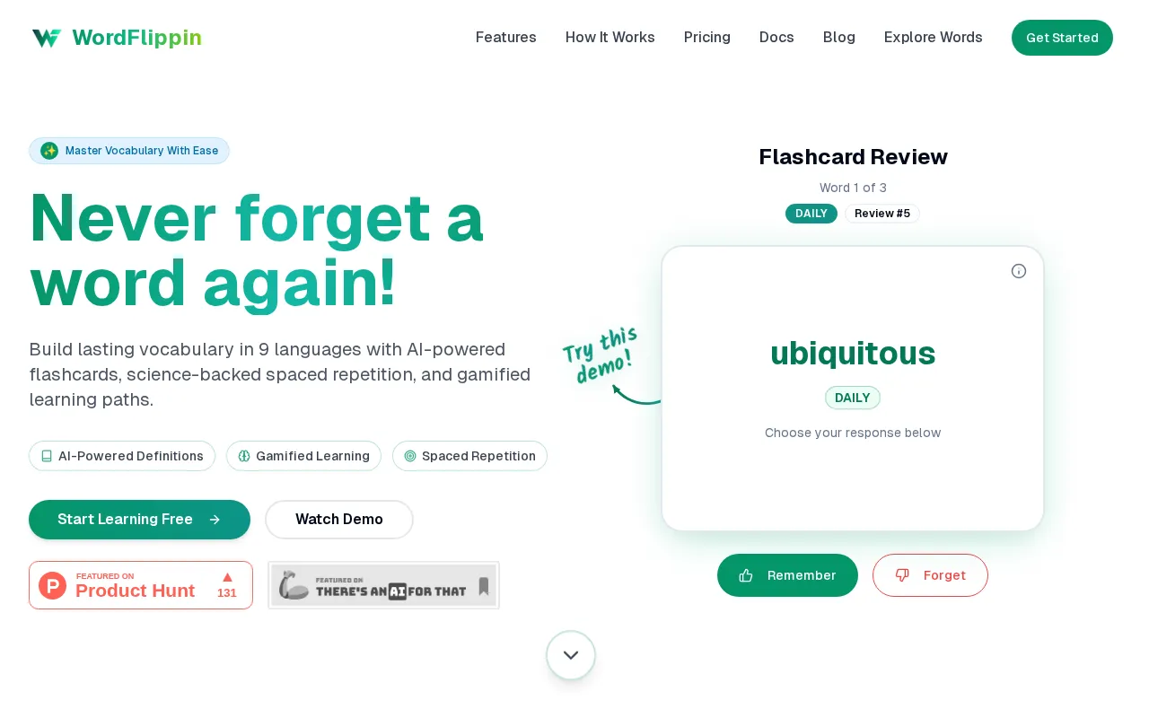 WordFlippin — preview screenshot