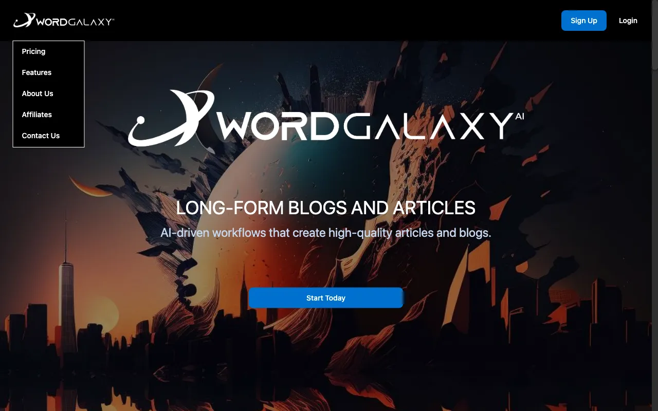 Wordgalaxy — preview screenshot