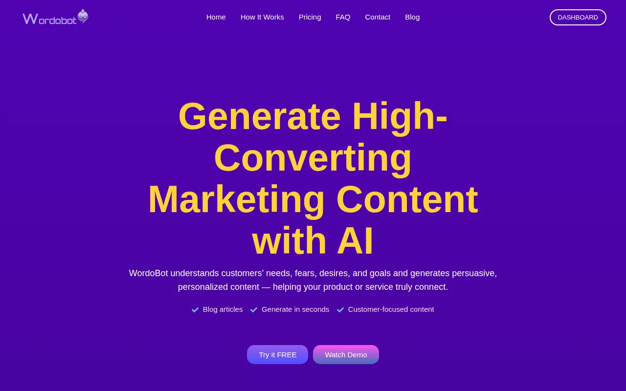 Wordobot — preview screenshot