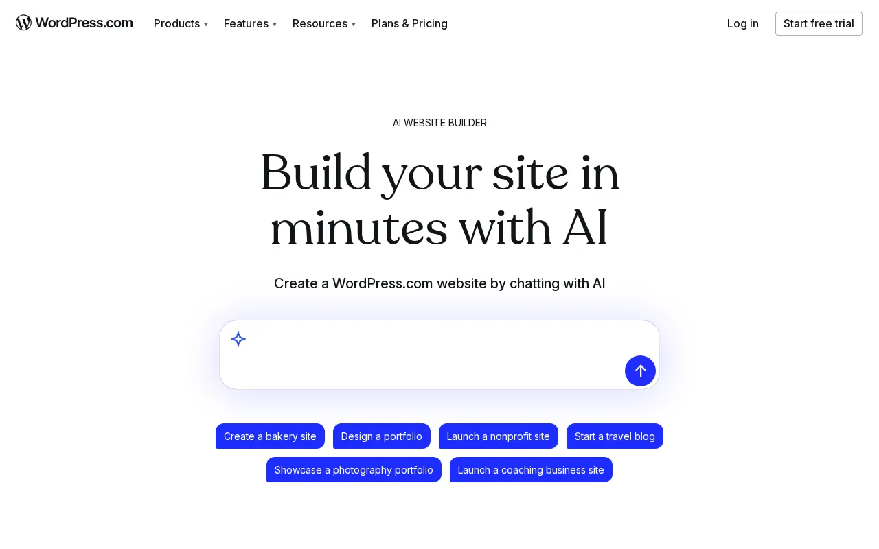 WordPress AI Website Builder — preview screenshot