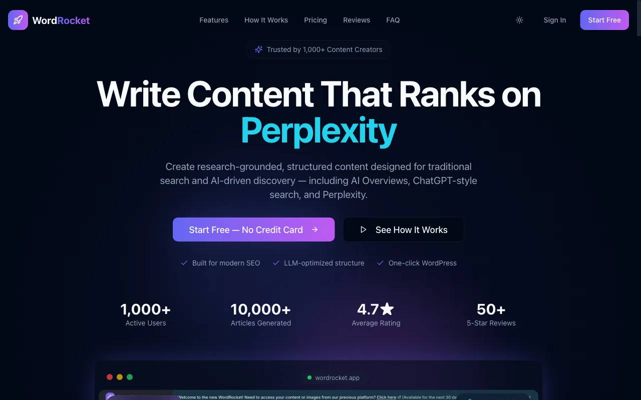 WordRocket AI — preview screenshot