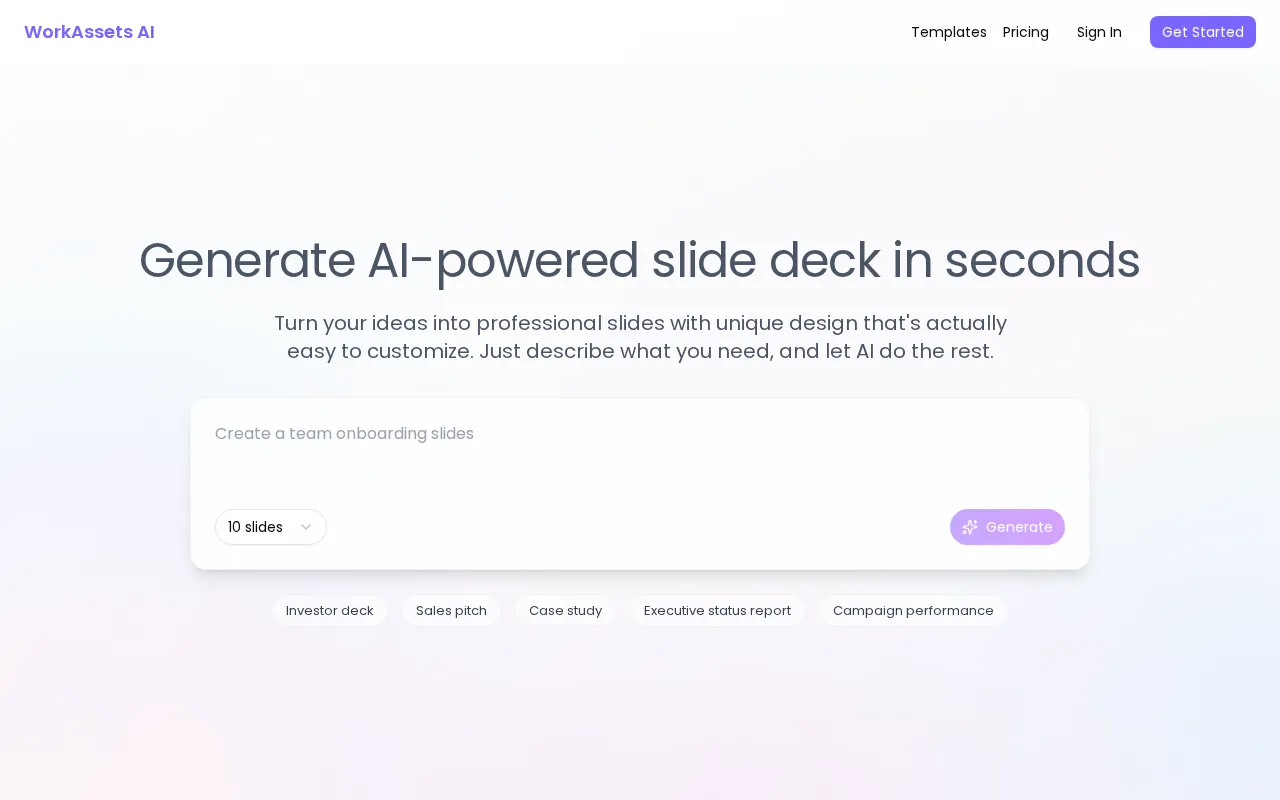 Workassets — preview screenshot