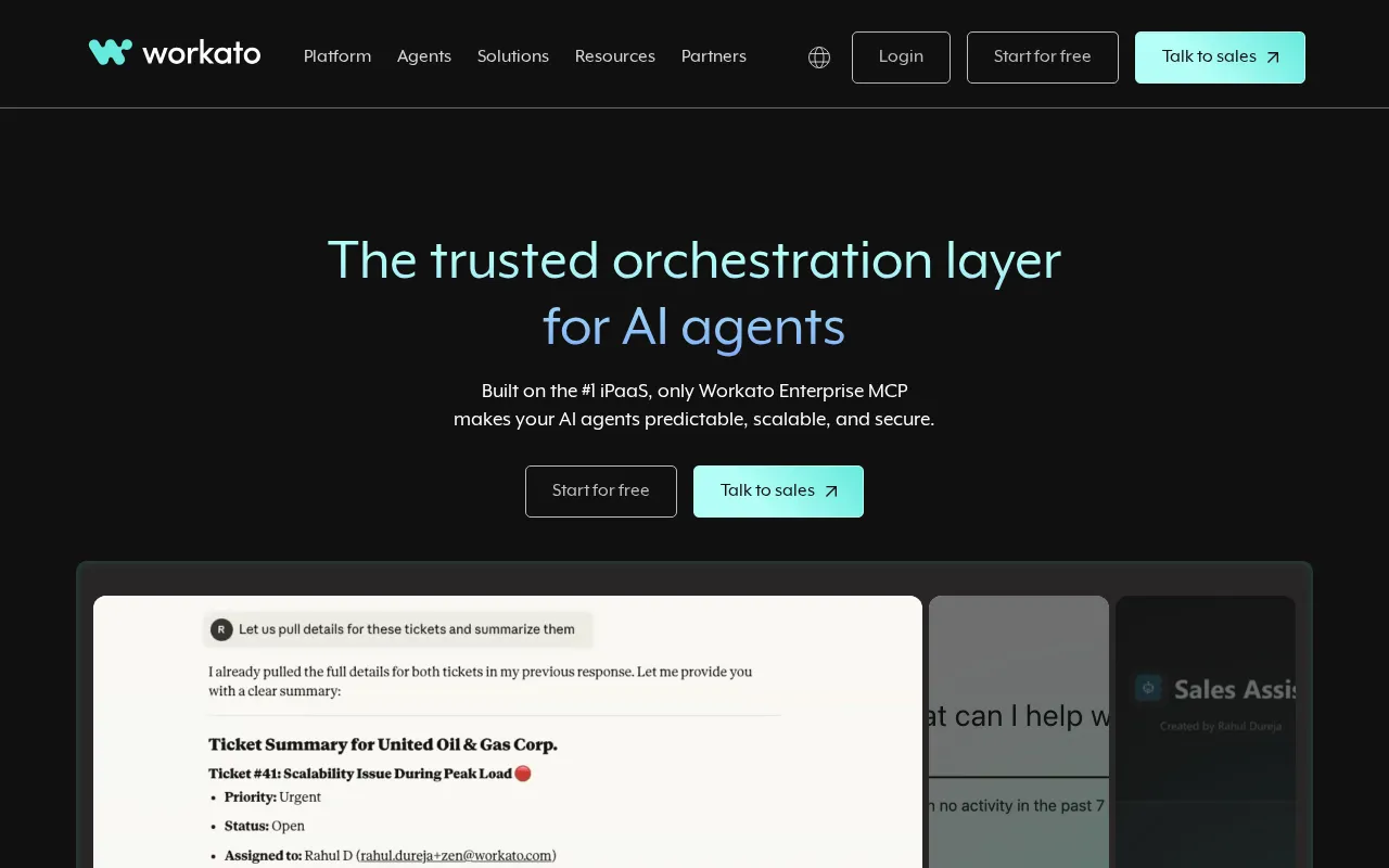 Workato — preview screenshot