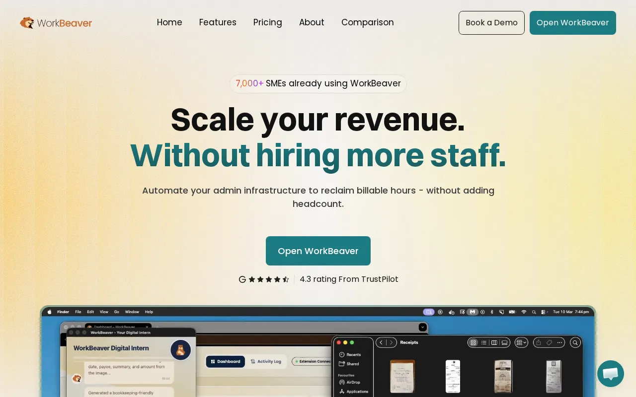workbeaver.com — preview screenshot