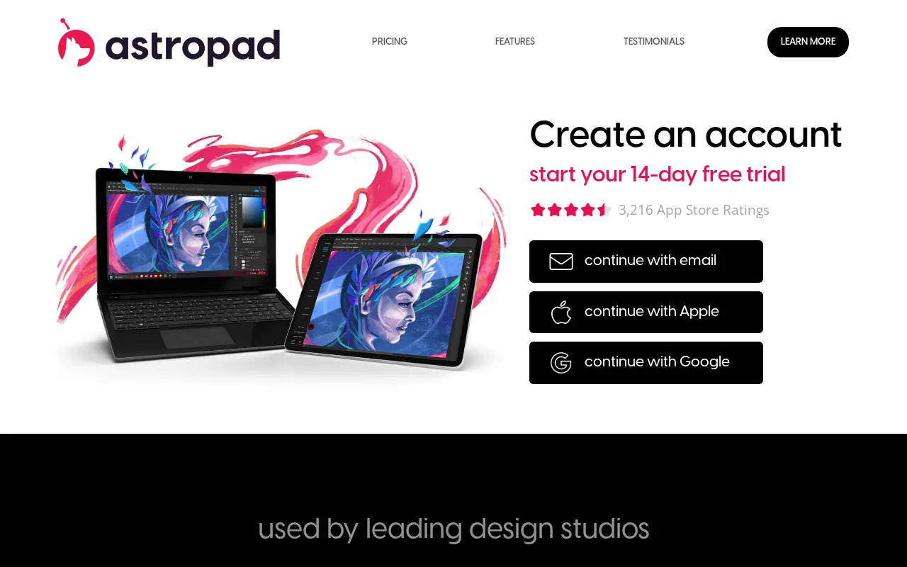 Astropad Workbench — pricing page