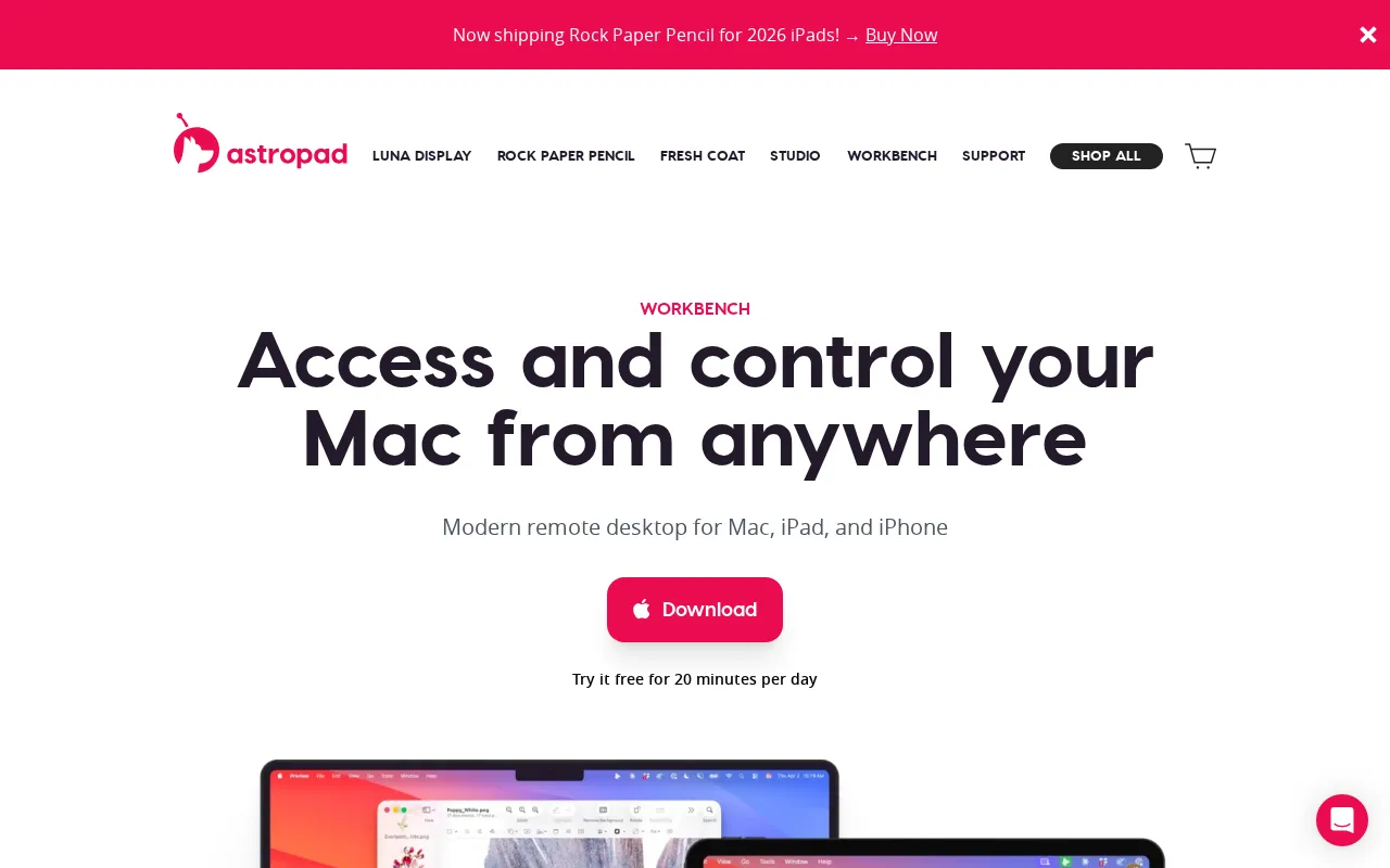 Astropad Workbench — preview screenshot