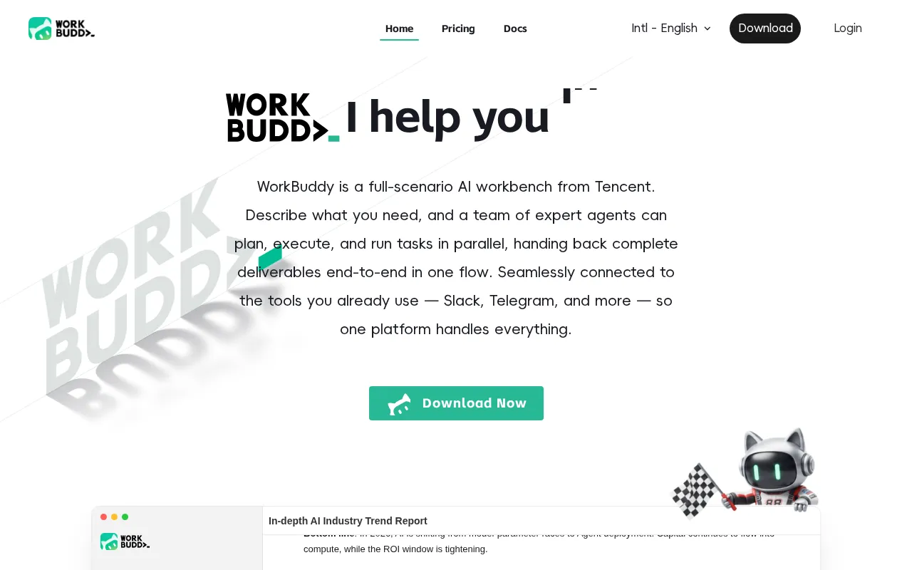 WorkBuddy — preview screenshot