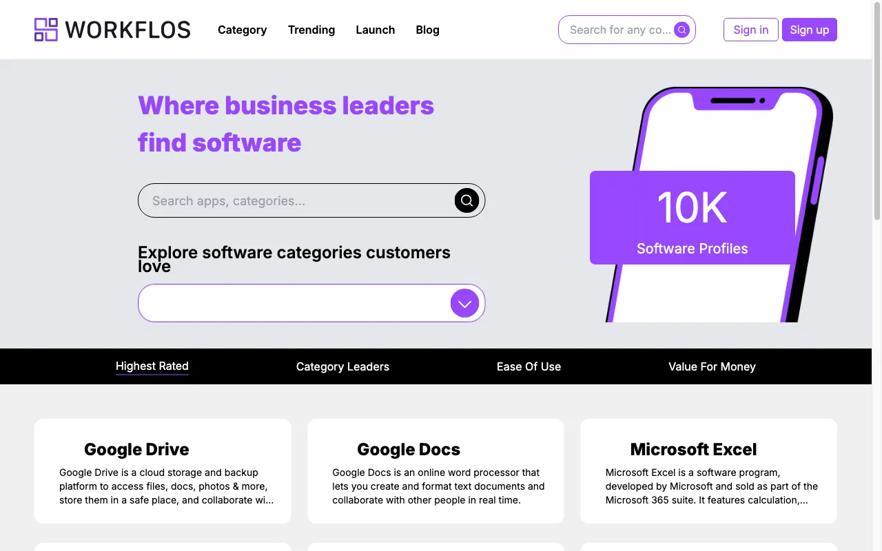 Workflos.ai — preview screenshot