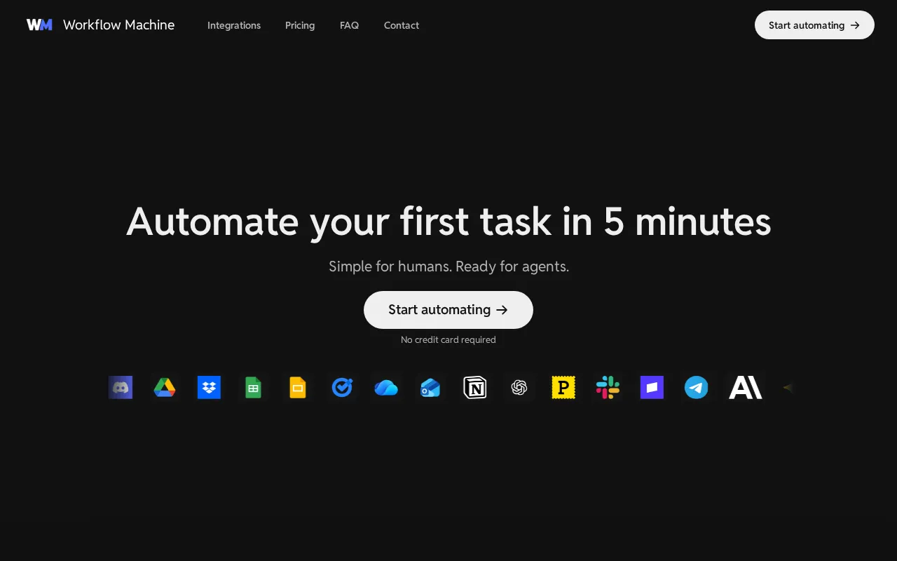 Workflow Machine — preview screenshot