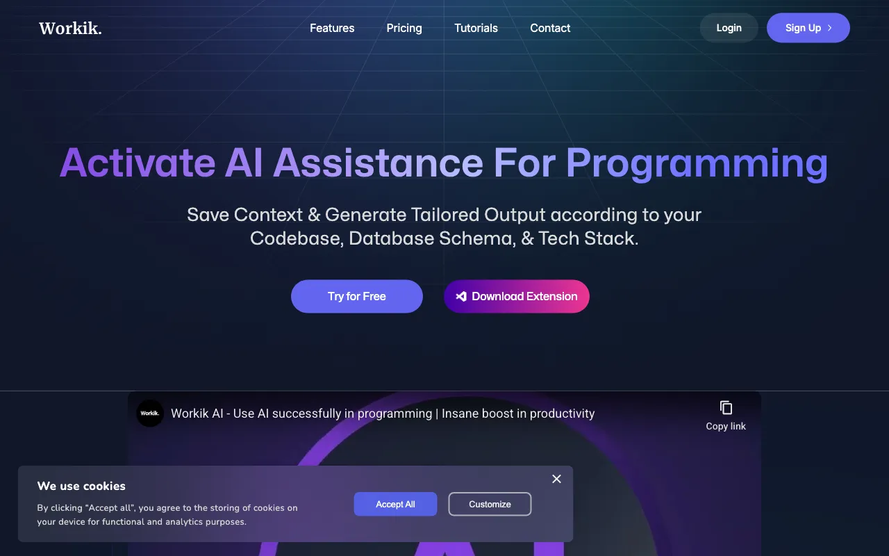 Workik — preview screenshot