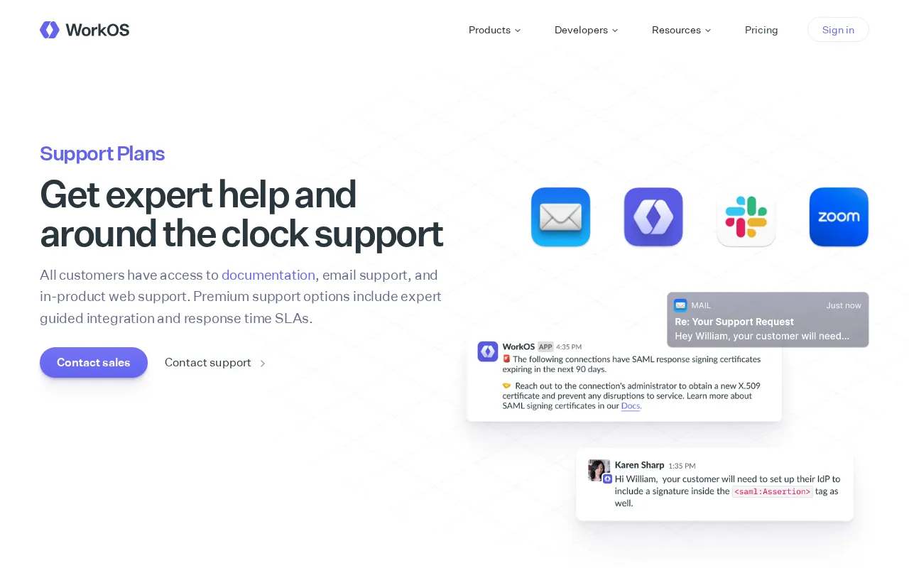 WorkOS — pricing page