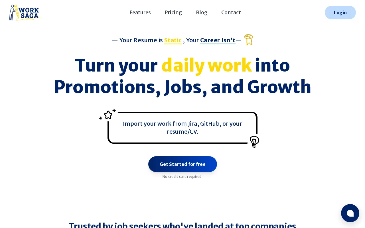 WorkSaga — preview screenshot