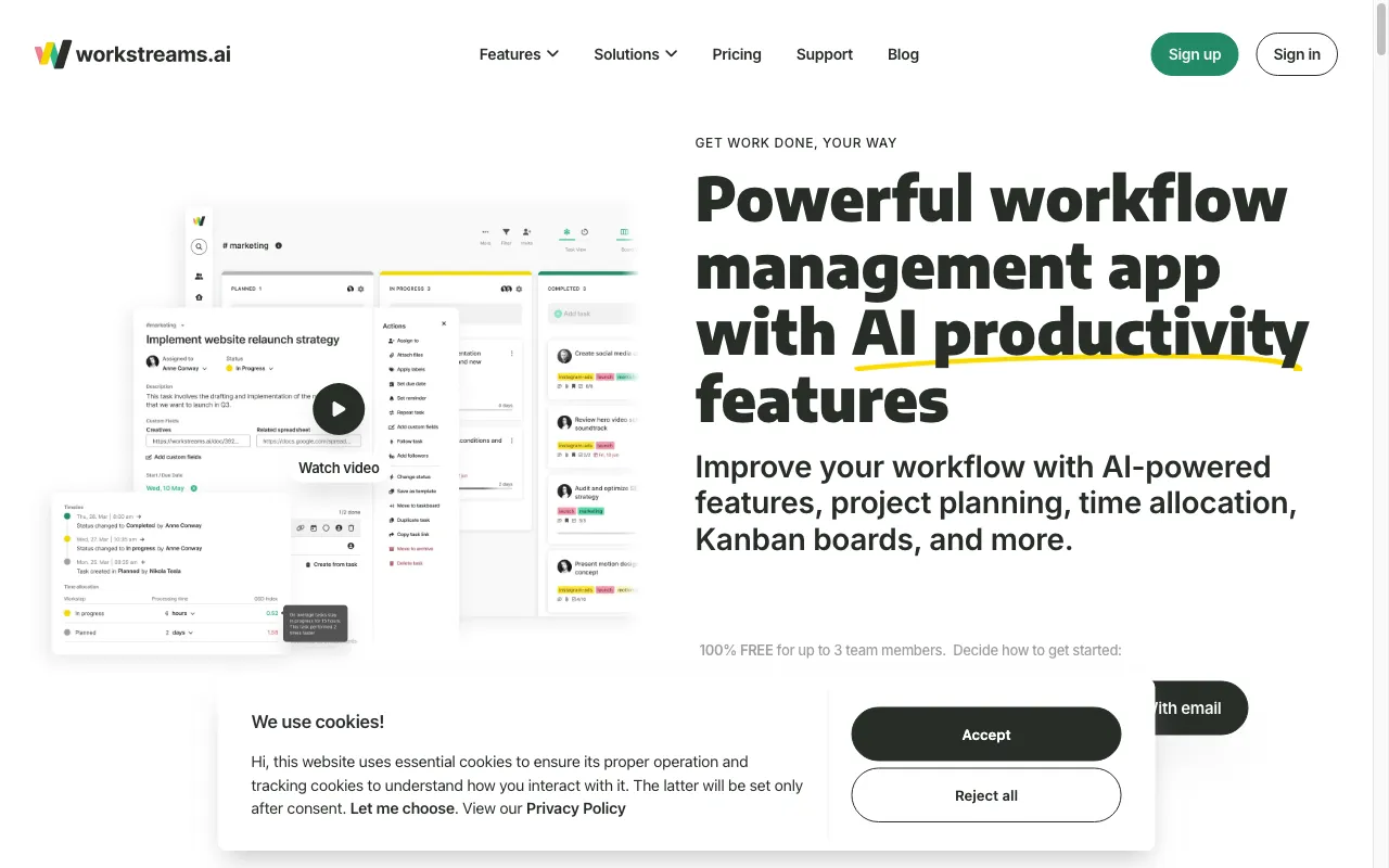workstreams.ai — preview screenshot