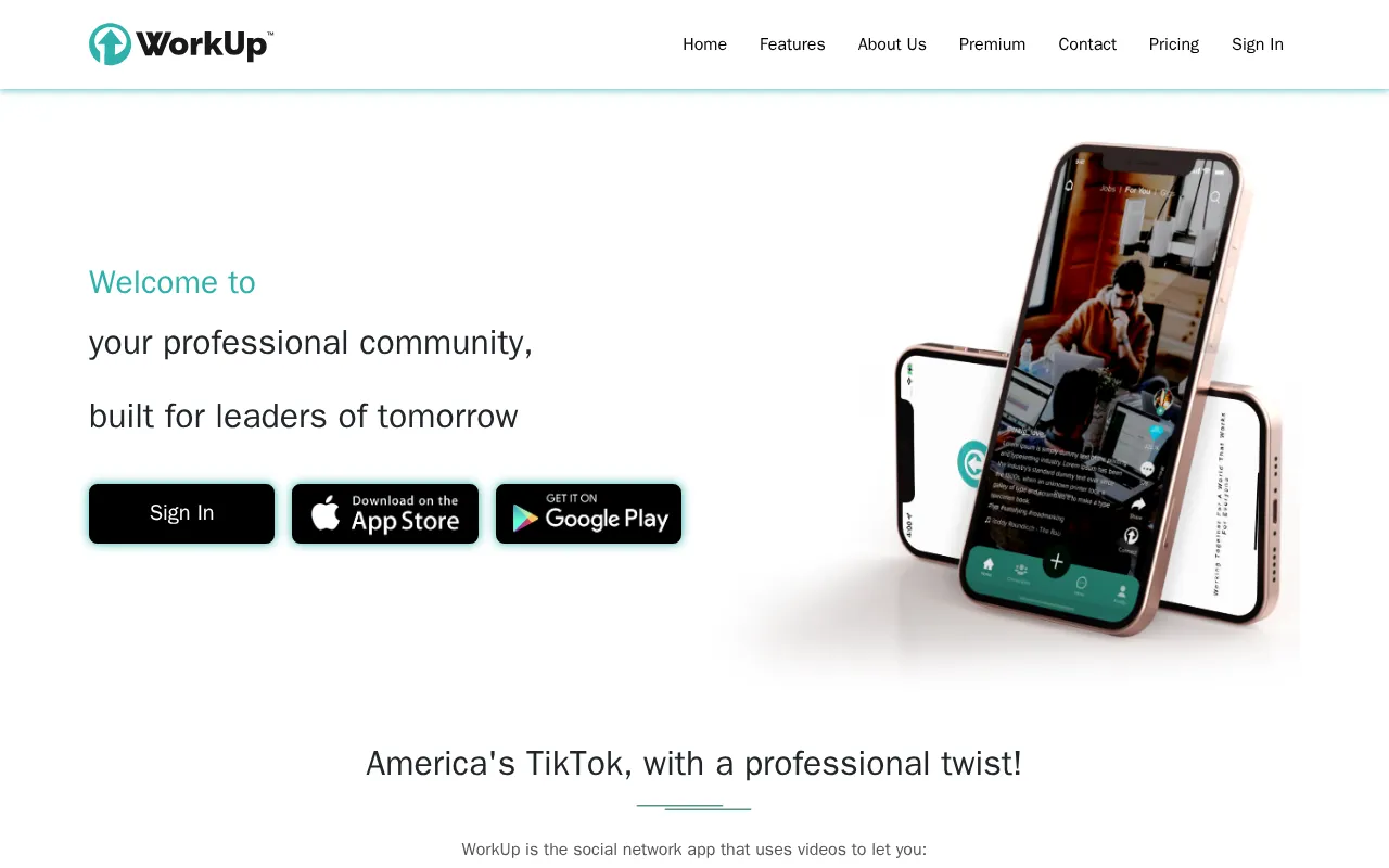 WorkUp — preview screenshot
