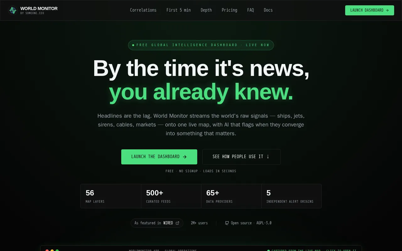 World Monitor — preview screenshot
